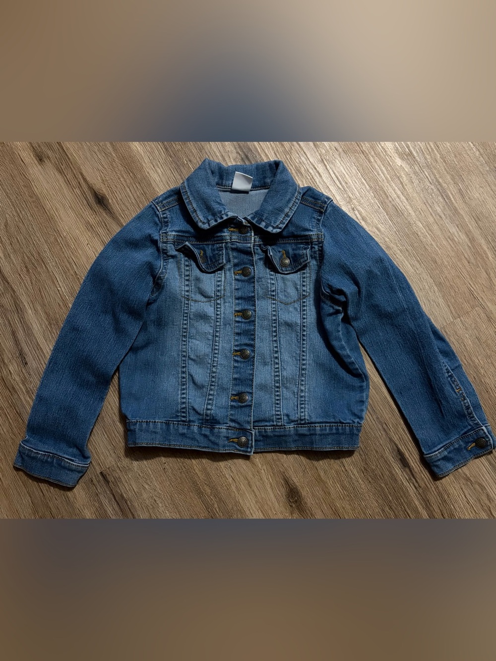 Crazy 8 - Kids Light Blue Denim Jean Jacket with Button Pockets - Size 5T